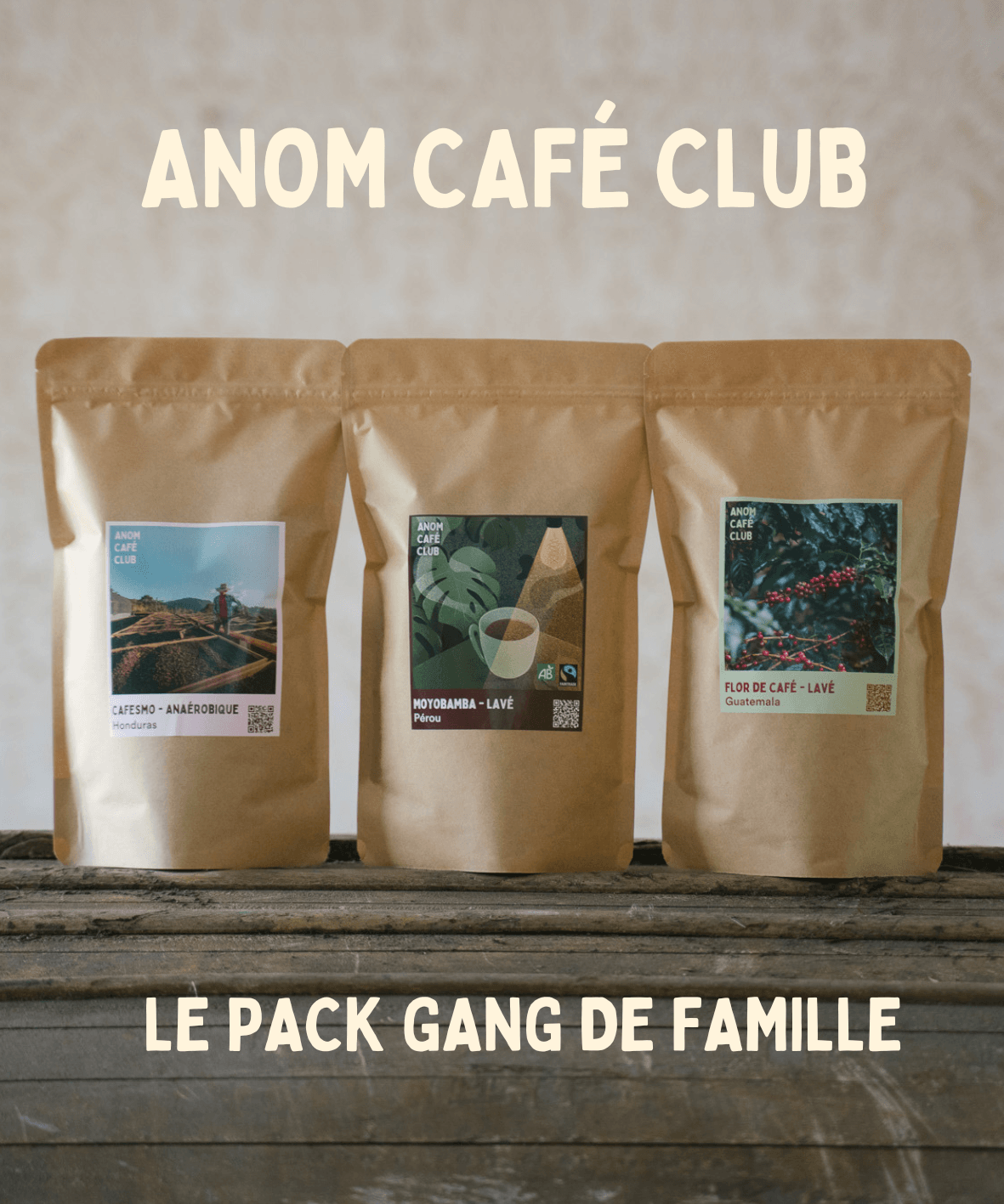 Le pack Gang de Famille x Anom Café Club
