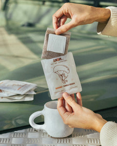 Pack de drip bags ANOM pour voyage et randonnee