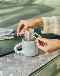 Drip bags ANOM pour bureau train et bivouac