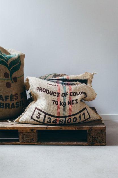 Sacs de café en toile de jute